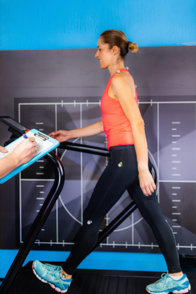 Athlete on a treadmill at Physical Rehabilitation Center