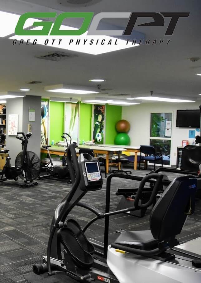 physical therapy treatment area at greg ott
