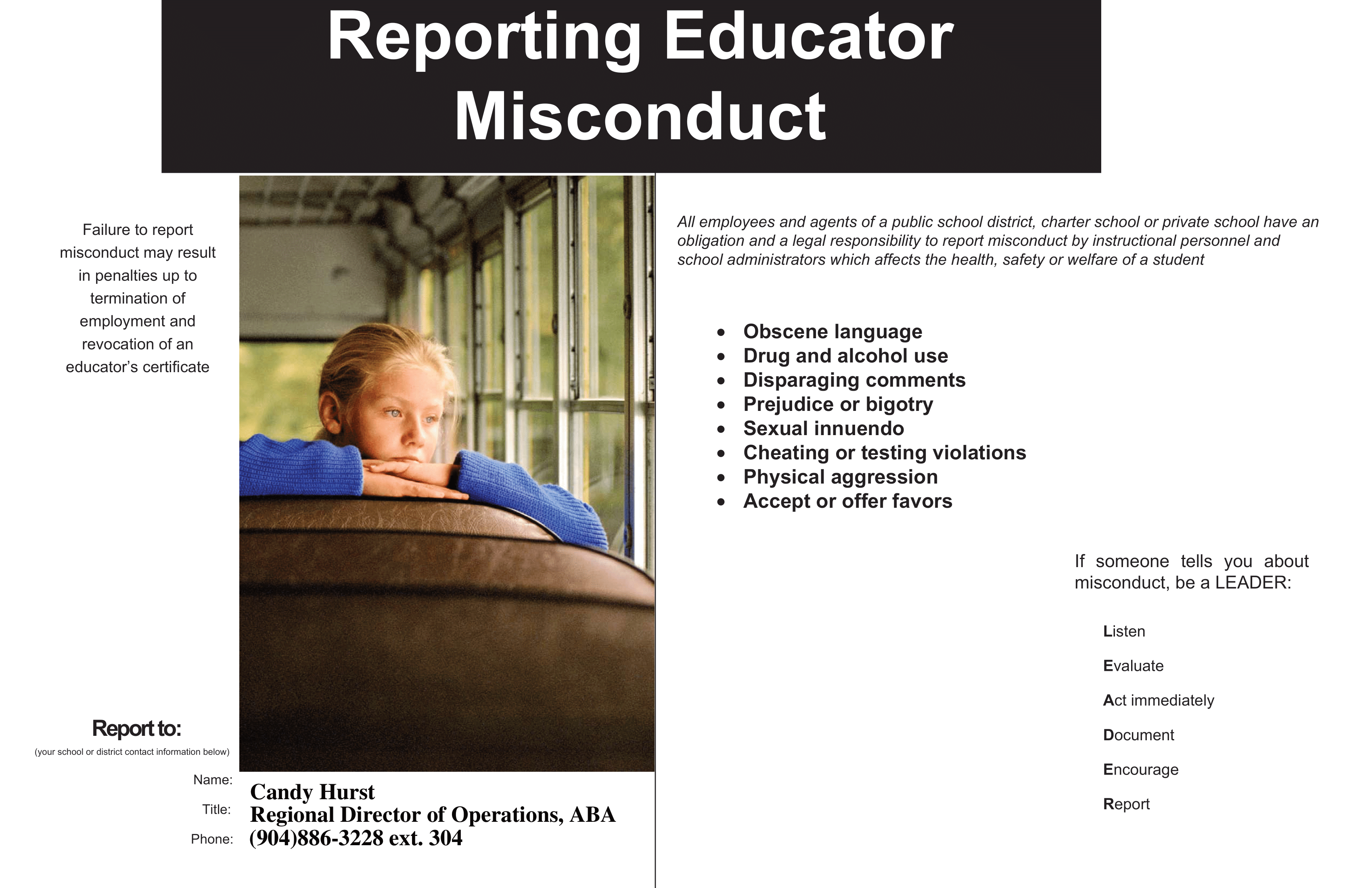 report educational misconduct