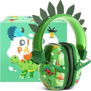 dinosaur themed noise cancelling headphones