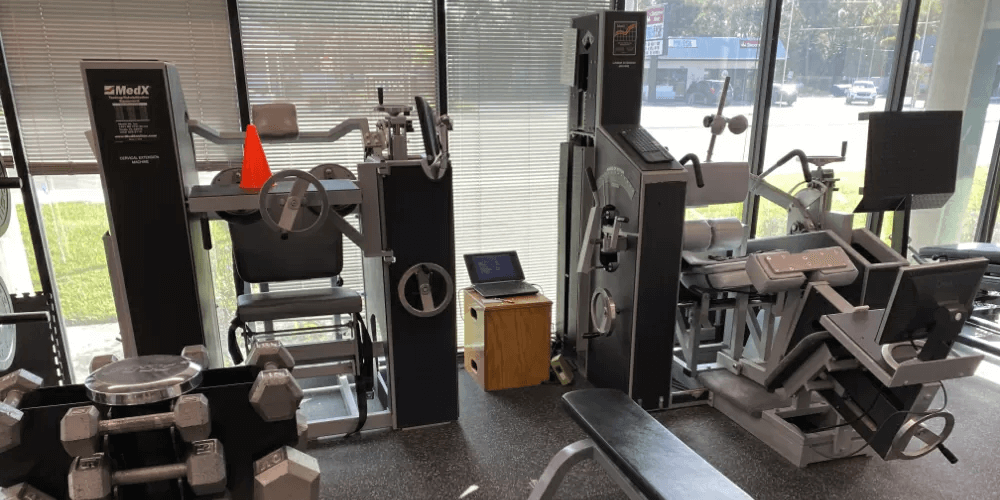 exercise equipment at back to work physical therapy in south tampa fl