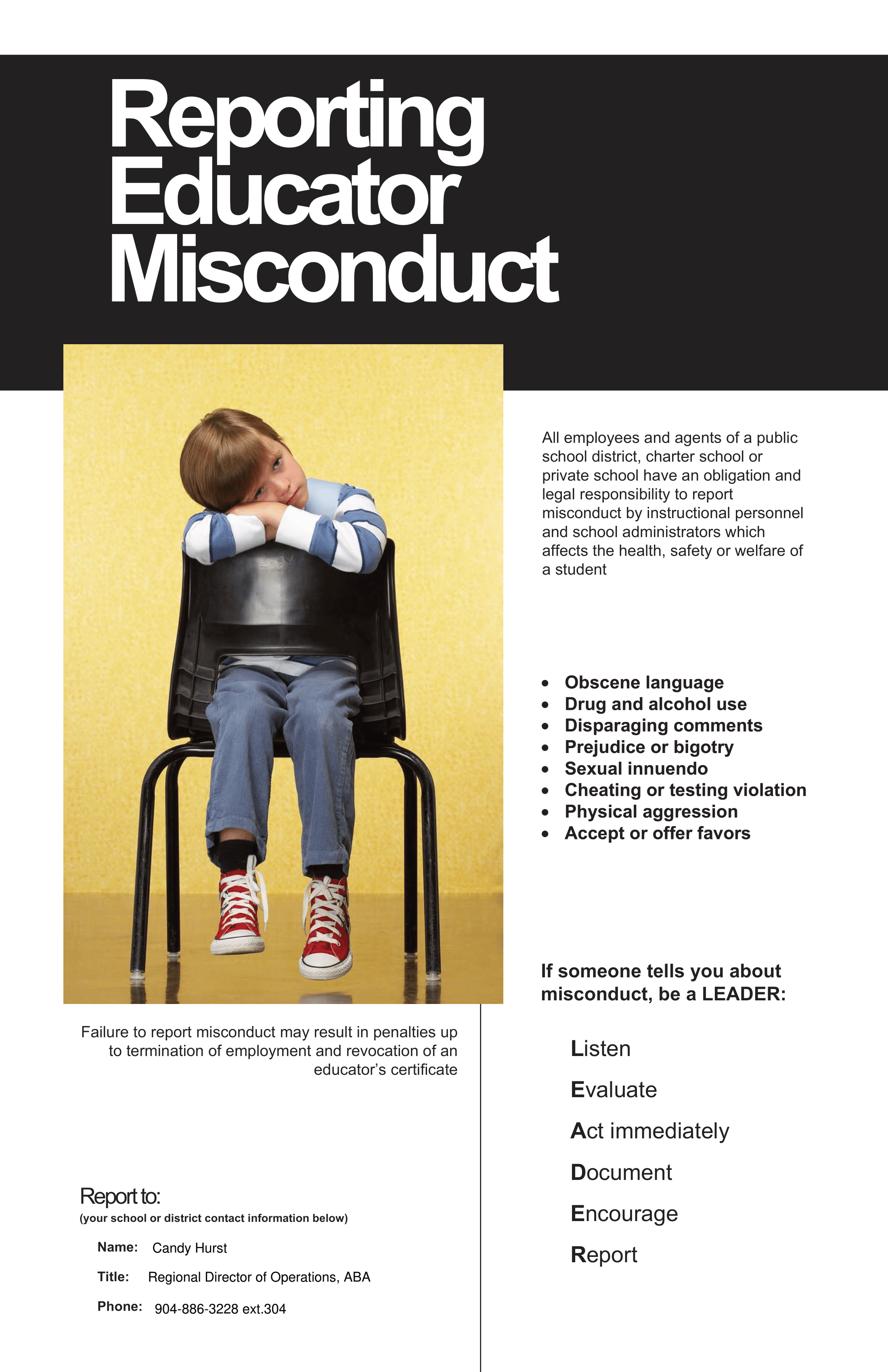 report educational misconduct
