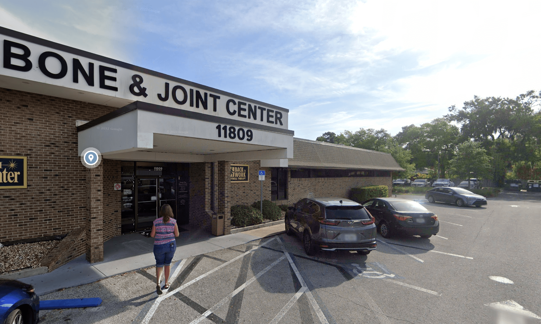 front entrance of back to work physical therapy in carrollwood tampa fl