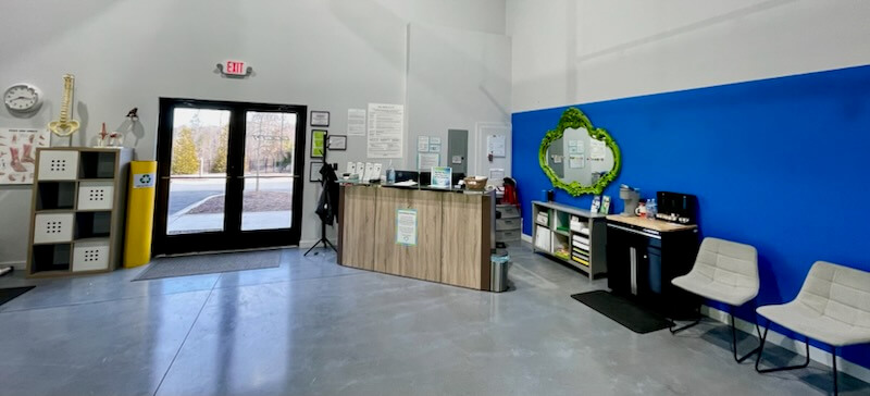front desk at greg ott center for physical therapy and fitness