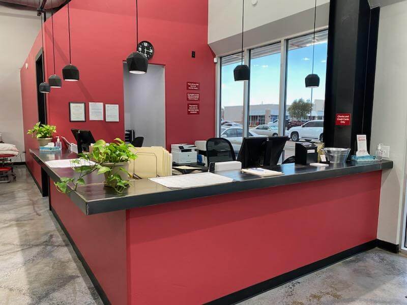 front desk at physical therapy today in amarillo tx