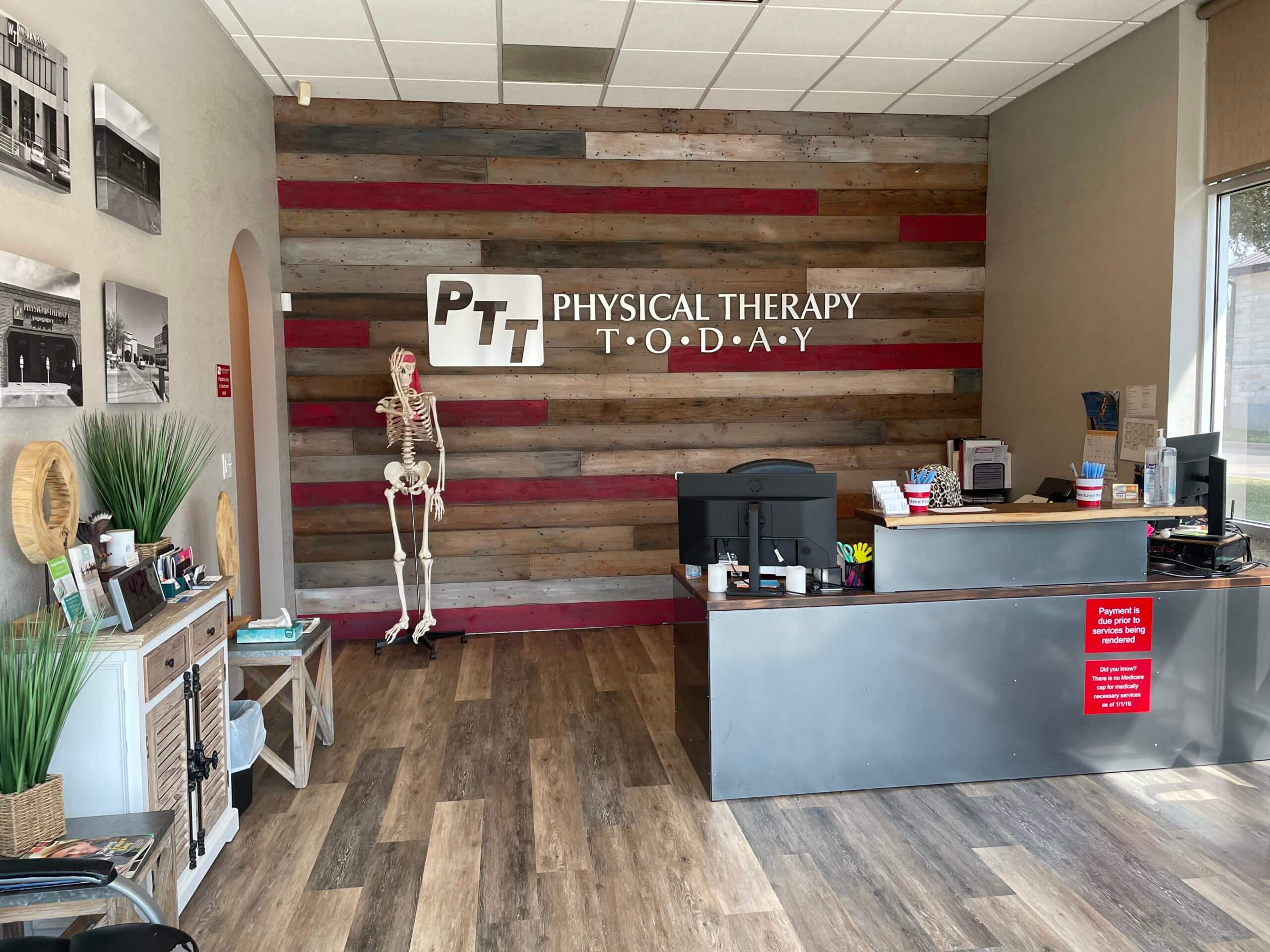 physical therapy today reception area