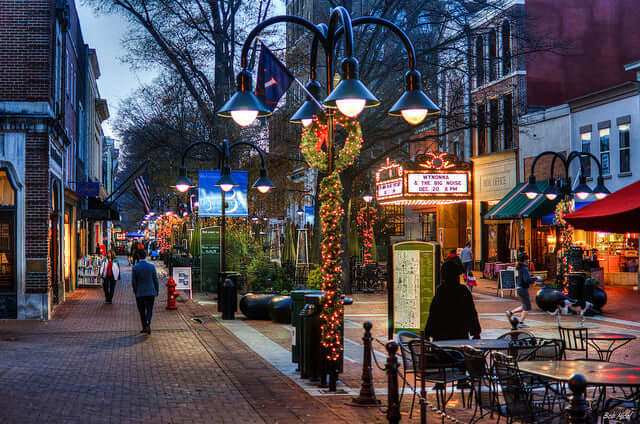 charlottesville va shopping downtown