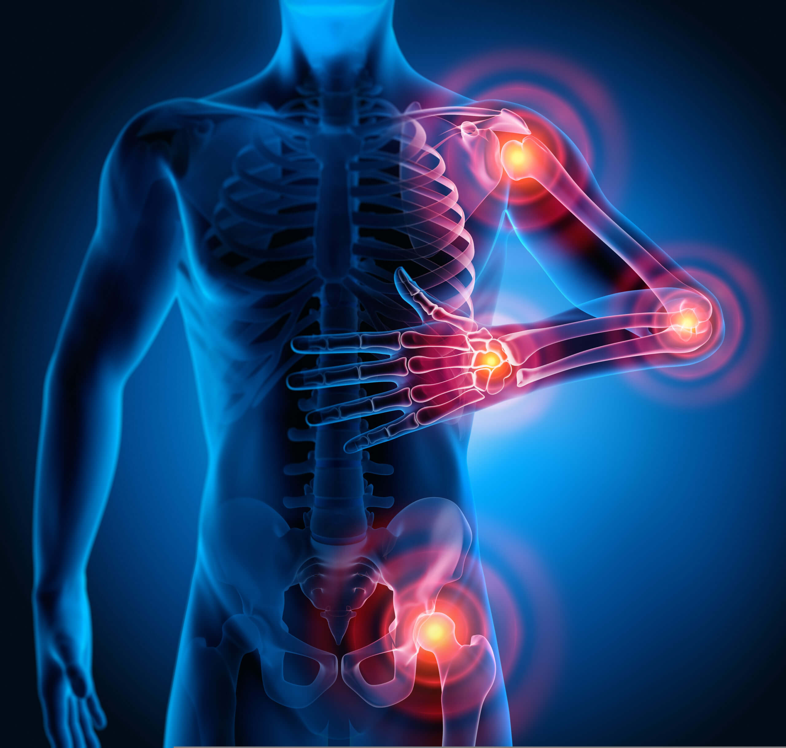 Diagram showing causes of chronic pain treated with physical therapy