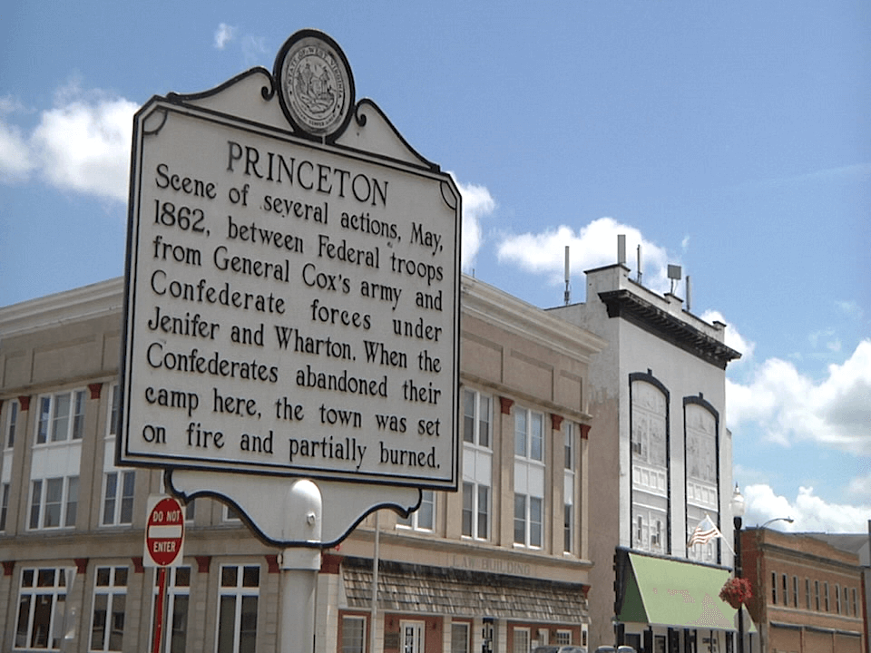 Princeton WV city sign
