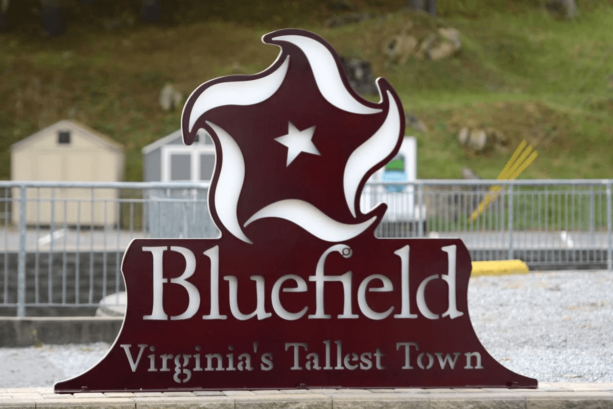 Bluefield va welcome sign